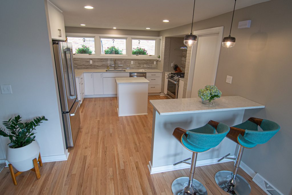 Kitchen with excellent use of space and modern details throughout.
