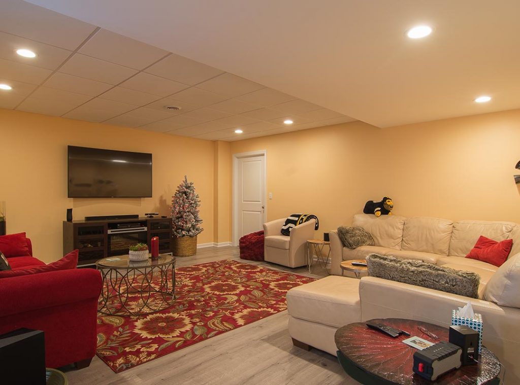Coraopolis Basement with Full Kitchen and Plenty of Space for Holiday Dinners and Family Movie Night